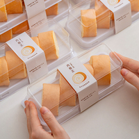 Boîtes à gâteaux rectangulaires en PET transparent de haute qualité, robustes et durables, emballage alimentaire, boîte d'emballage en plastique pour pain et desserts