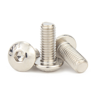 M2 M3 M4 M5 M6 M8 M10 M12 ISO7380 Grade 10.9 Nickel Plated Allen <b>Screws</b> Hex Button Head Bolts - Product Image 5