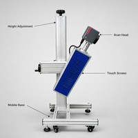 Machine de gravure laser CO2 électrique mini portable haute précision automatique pour métal, plastique, bouteilles d'eau, acrylique, bois, gobelets en papier