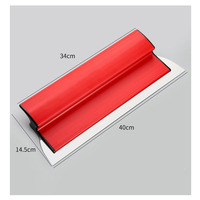 Grattoir industriel en acier inoxydable de 19 cm avec manche en plastique, épaisseur de lame de 0,35 mm pour la décoration et le remplissage