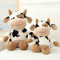 Vente chaude de haute qualité, peluche vache douce de 30 cm, jouet en peluche vache mignon, peluche vache