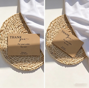 Cartes de remerciement professionnelles personnalisées en papier couché avec dorure à chaud, logo estampé à chaud, conception de reliure parfaite - Product Image 3