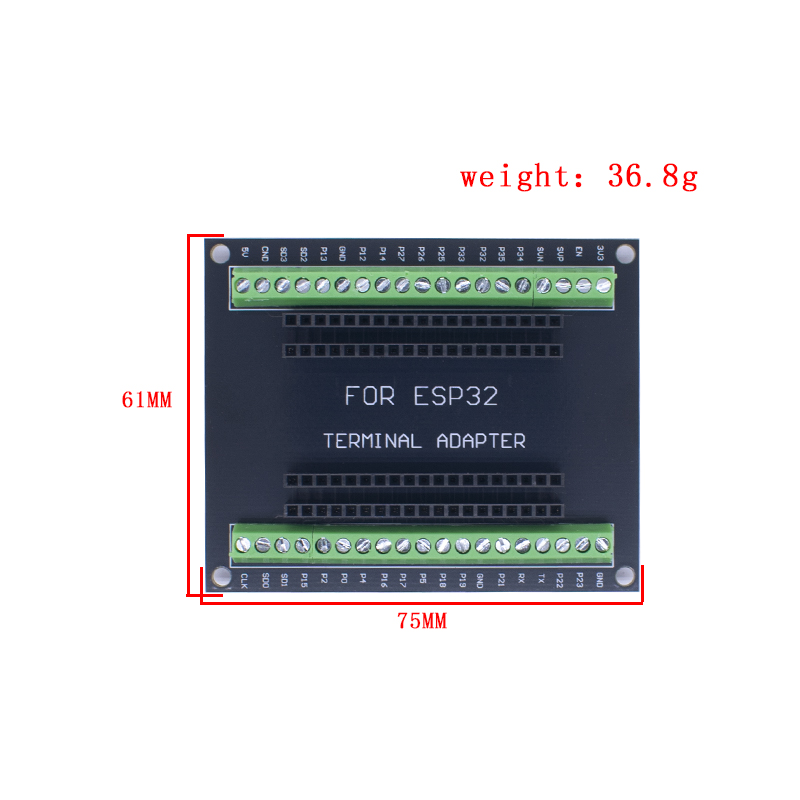 terminal block shield expansion gpio power supply for esp32