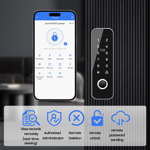 Tastiera Touchscreen Impermeabile EBKN, Tuya TTlock Wi-Fi, Controllo Accessi Biometrico con Impronta Digitale per Esterni e Altri Prodotti per il Controllo Accessi - Product Image 4