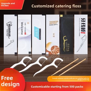 Biểu tượng tùy chỉnh bằng miệng xỉa phẳng thanh đóng gói riêng lẻ flossers nha khoa cho khách sạn nhà hàng thương mại xỉa nha khoa cho - Product Image 2