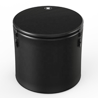Baignoire à glace portable en PVC XXL avec couvercle rigide, facile à installer, refroidisseur d'eau froide pour piscine, accessoire de point de chute plongeant