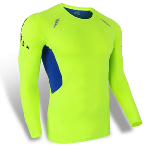 Camiseta Deportiva Personalizada 2022 para Hombre, Cuello Redondo, Poliéster/Algodón, para Fisicoculturismo y Gimnasio, con Logotipo y Empaque Personalizados - Product Image 1