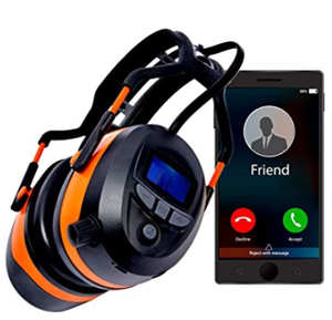 Casque multifonctionnel à réduction de bruit 29 dB avec radio FM/AM, écran LCD matriciel et protection auditive électronique - Product Image 2