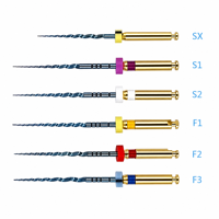 Alat Terapi Saluran Akar Rotary Kelas II JinJiang Blue Heat Activation Niti Super Dental Endo Files SX/S1/S2/F1/F2/F3