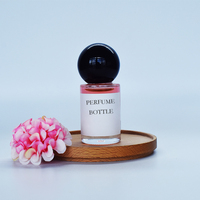 Botella de Perfume de Lujo Transparente de Alta Calidad de 15 ml con Pulverizador, Tapa de Madera, Vidrio Grueso, Impresión de Logotipo Personalizado