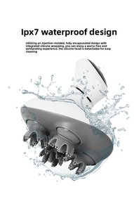 Masajeador de cabeza transfronterizo con garras para terapia de acupresión, alivio del estrés, cepillo meridiano alimentado por USB, masajeador amasador impermeable - Product Image 5
