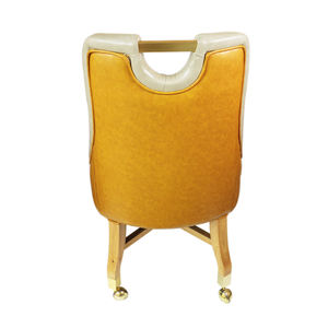 ตัวแทนจำหน่ายวีไอพี/ผู้เล่นเกมเก้าอี้หนักหรูหราคาสิโนเก้าอี้นวมสแตนเลสล้อเก้าอี้โป๊กเกอร์ล้อ - Product Image 4