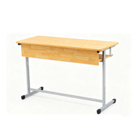 Table d'école rectangulaire double pour deux élèves avec pieds en T - Standard 29'' - Fournisseur de tables d'école