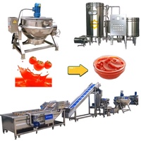 Ligne de production de pâte de tomate en usine de purée de tomate ligne de production de sauce tomate 500 kg/h - 50 tonnes/h