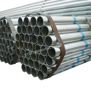 ASTM JIS 10mm 15mm 25mm 30mm galvanized steel pipes price list