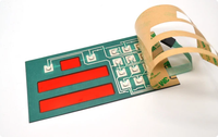 Clavier matriciel FFC PCB étanche avec superposition graphique en polyester PET, bande de contact personnalisée pour équipement de télécommunications