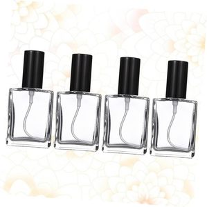 Botella de Perfume Cuadrada de Cristal de Lujo con Pulverizador, Diseño de Fábrica OEM, 50ml y 100ml, Impresión de Pantalla a Color Personalizada - Product Image 5