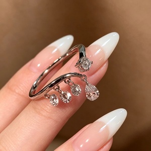 Anillo de Borla Xinfly de Oro Sólido de 18K con Diamante Cultivado en Laboratorio, Perforado con Láser, Colgante, Joyería Móvil AU750, Precio de Fábrica para Fiestas - Product Image 1