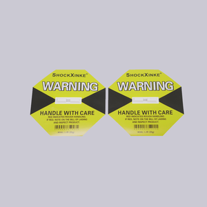 Etiqueta a Prueba de Golpes, Indicador de Impacto, Código de Barras de Cristal Personalizado, Adhesivo Holográfico Resistente al Agua, Pegatinas Acrílicas para Transporte de Computadoras - Product Image 1