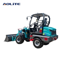 Chargeuse frontale électrique articulée compacte AOLITE E612, mini-chargeuse électrique de 1 à 2 tonnes pour les exploitations agricoles, directement de l'usine