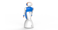 Nuevo Robot Profesional Azul Cielo para Centros de I+D, Navegación SLAM, Reconocimiento Facial, Material ABS+PC de Alta Resistencia, 2x200W Dual