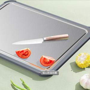 Tabla de Cortar de Titanio Reforzada, Rectangular, Antideslizante, con Doble Cara, para Uso Doméstico en la Cocina - Product Image 3