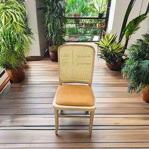 Silla Clásica de Madera con Tejido de Madera Resistente, Ideal para Hogar Moderno, Cafetería <span class=keywords><strong>Chic</strong></span> y Restaurante Elegante - Product Image 5
