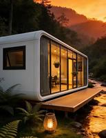 Cabine Apple de 20 pieds de haute qualité, maison préfabriquée commerciale, magasin modulaire personnalisé pour centre commercial, boutique de vente au détail et de mode éphémère