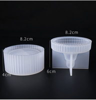 Boîte à Bijoux Blanche DG – Moule de Rangement pour Bijoux en Silicone Écologique de Qualité Alimentaire pour Artisanat en Résine/Époxy Modèle HW000491