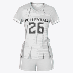 Camisetas de voleibol de equipo de diseño libre, ropa de voleibol para mujer, uniforme de voleibol elástico - Product Image 4