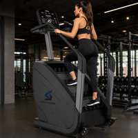 Equipo de Gimnasio Ajustable para Escalar, Escaladora Eléctrica Automática, Máquina Stepmill