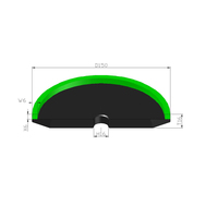 Disque de meulage diamanté à liant résineux de haute qualité Jinhengtai MD 150X16X6X6, disque de coupe OEM pour le polissage des métaux