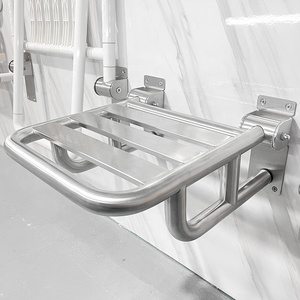 Vente en gros Chaise de <span class=keywords><strong>douche</strong></span> en acier inoxydable SUS304 Montage mural Salle de bain intérieure Personnes âgées handicapées Siège de <span class=keywords><strong>douche</strong></span> flottant - Product Image 6