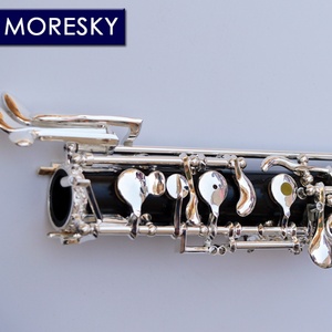 Oboe MORESKY en bois d'ébène avec clés plaquées argent, semi-automatique et entièrement automatique S8 - Product Image 4