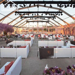 Lusso esterno telaio in alluminio per banchetti tenda in PVC tessuto per giardino terrazza matrimonio padiglione sala conferenze per feste - Product Image 1