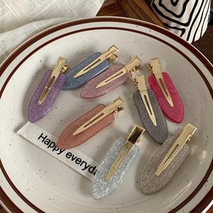 Kore Minimalist görünmez yan sürgülü saç tokası zarar vermeyen kristal tokalar kadınlar için parlak plastik aksesuarlar - Product Image 4