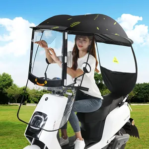 Sombrilla Oxford con protección solar para motocicleta, cubierta completa para motocicleta, coche, bicicleta eléctrica, refugio de lluvia