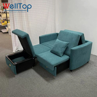 WELLTOP Accessoires de meubles personnalisés, quincaillerie, mécanisme de canapé-lit pliable à double usage en métal avec rangement et armoire