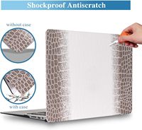 Housse de protection rigide en cuir PU blanc de l'Himalaya pour MacBook Neo 2026 Air 13.6 Air 15 Pro 14 Pro 16 M5 M4 M3 M2