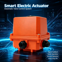 Actionneur de vanne électrique compact multi-tension AC220 AC380 DC24 DC12, actionneur à quart de tour efficace
