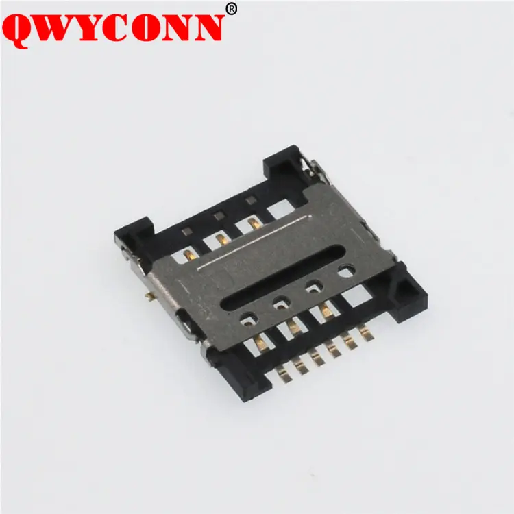 475531001 475532001 475530001 1.27mm Pitch SIM Card Holder 6 Circuits Push-Push Style Housing Height 1.80mm with 2 Detect Pins