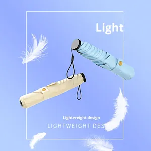 Paraguas ultraligero personalizado de doble uso para lluvia y sol, impermeable, protección UV, Control Manual, Principito, viaje, pongee, revestimiento negro - Product Image 2