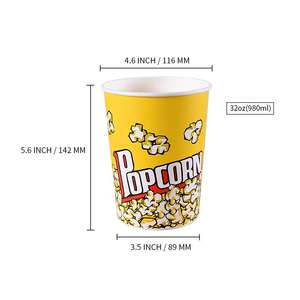 Calentador osposable, cubo opcorn, 32oz 64oz - Product Image 4