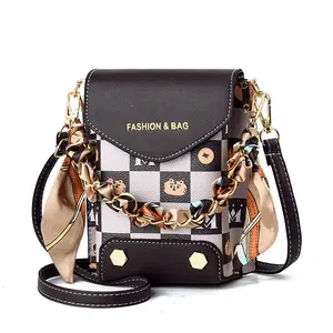 Atacado Trendy Girls Shoulder Bags Senhoras Mobile Phone Bags Moda Bolsas das Mulheres