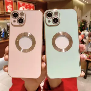 客户标志孔光盘颗粒相机镜头保护膜6D电镀软TPU手机外壳适用于Iphone 11