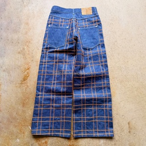 Vaqueros de mezclilla personalizados de moda urbana, vaqueros holgados de alta calidad, vaqueros a rayas, vaqueros casuales de algodón para hombre - Product Image 2
