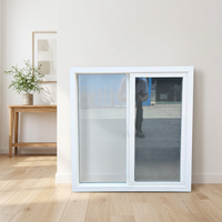 Fenêtre coulissante extérieure de qualité supérieure en PVC/UPVC/Vinyle pour cuisine, design grille standard