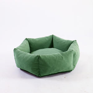 Venta al por mayor de fábrica, cama Hexagonal lavable extraíble para perros, cama de pana para gatos, alfombrilla para mascotas, alfombrilla para perros - Product Image 3