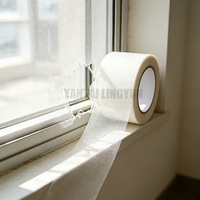 Ruban adhésif en fibre de verre auto-adhésif pour cloisons sèches, largeur 50 mm, 65G, pour le remplissage des joints et des fissures, ruban de jointement pour les espaces d'expansion des plaques de plâtre