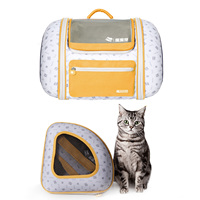 Sac à dos de transport pliable et extensible pour chats et petits chiens, grand format, respirant, vente en gros d'usine